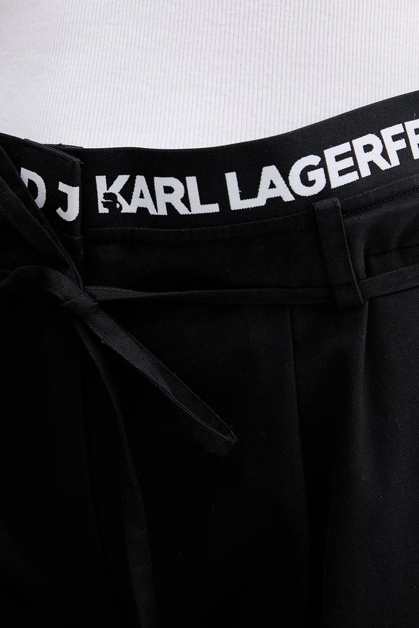 Штани жіночі Karl Lagerfeld Jeans колір чорний фото 4