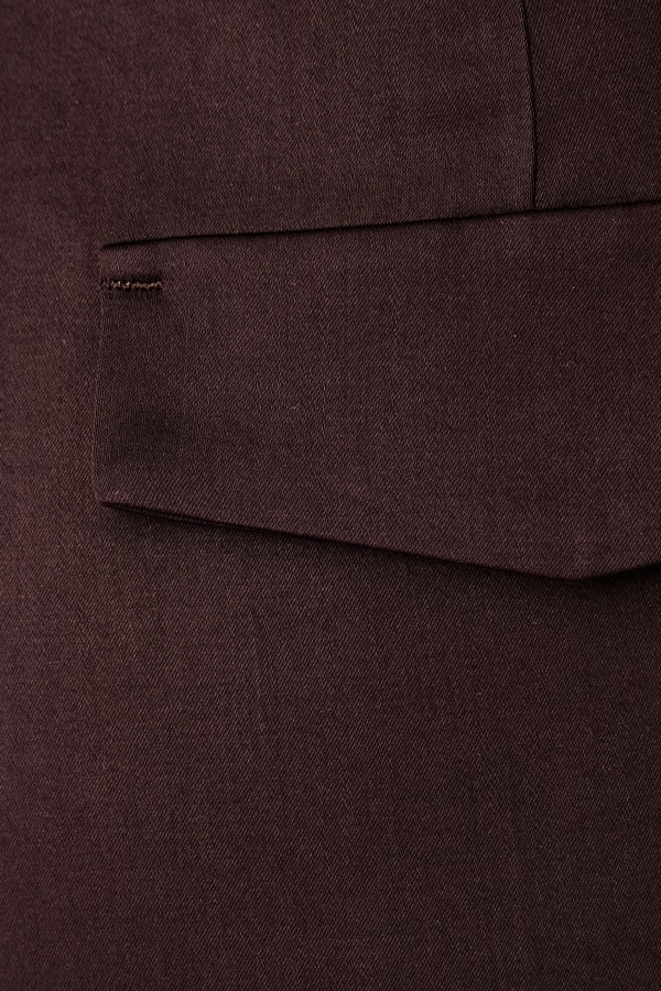 Штани жіночі з віскозою Le Privé ROMY TROUSERS колір коричневий фото 4