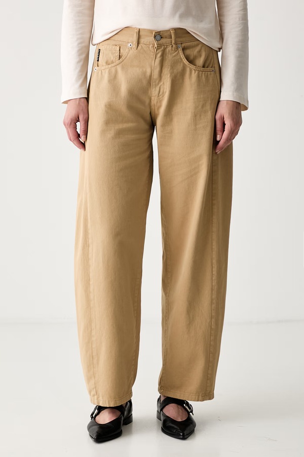 Джинсы relaxed fit женские Haveone цвет бежевый