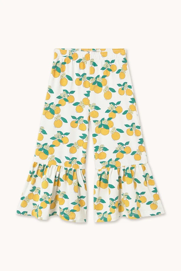 Дитячі штани Tinycottons ORANGES PANT колір жовтий
