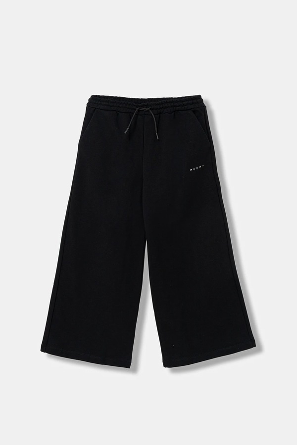 Детские хлопковые брюки Marni MP190F TROUSERS цвет черный