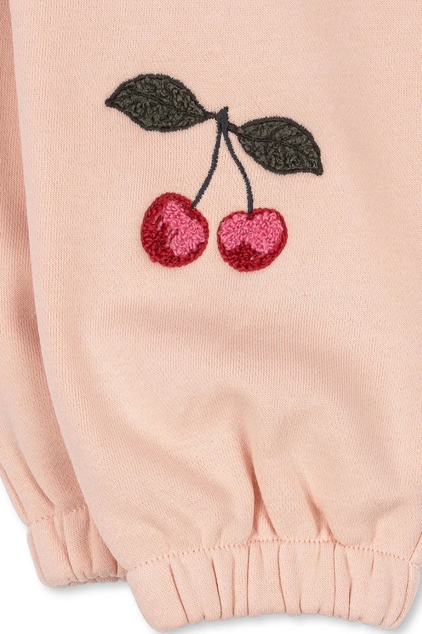 Дитячі спортивні штани Konges Sløjd LOU TERRY SWEAT PANTS OCS колір рожевий фото 4