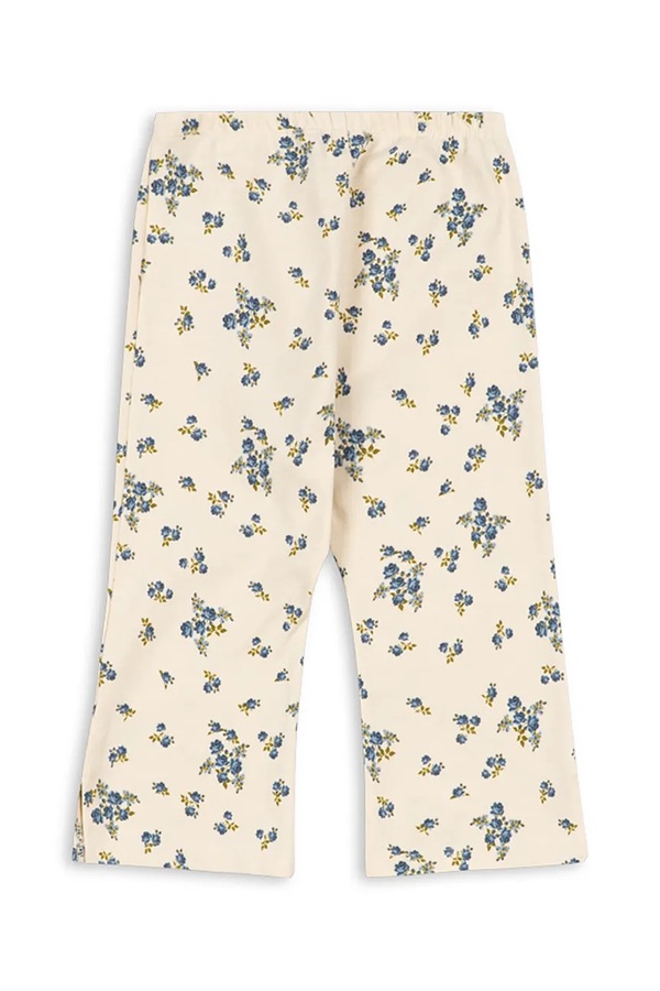 Дитячі бавовняні штани Konges Sløjd DREY SLIT PANTS GOTS колір бежевий