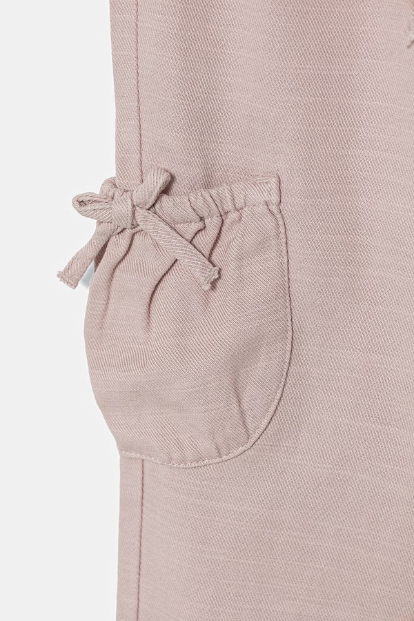 Брюки cargo детские United Colors of Benetton цвет розовый фото 2