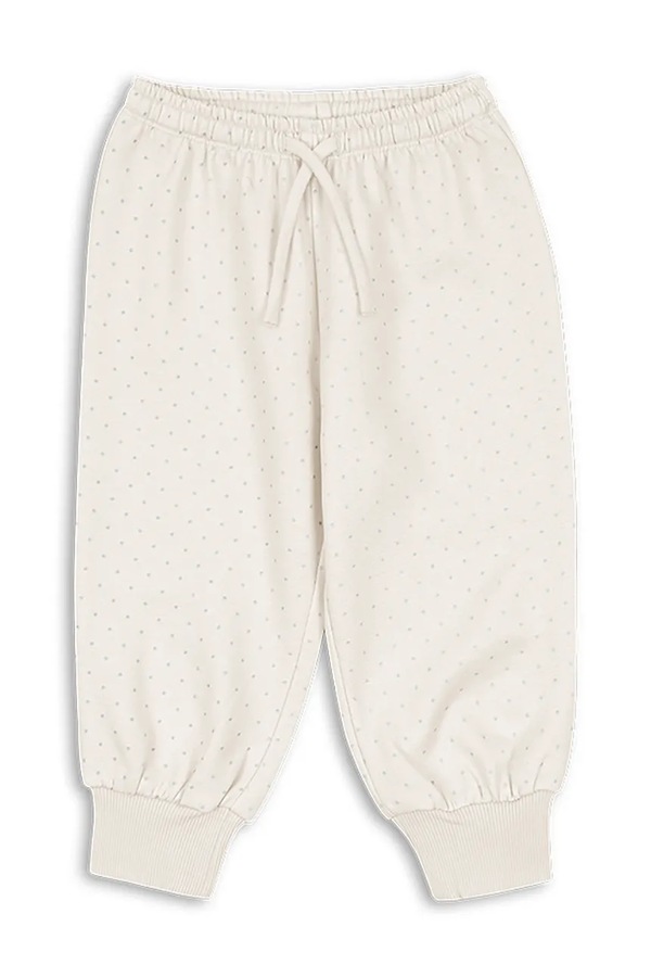 Дитячі бавовняні штани Konges Sløjd LOUPY LOU SWEAT PANTS OCS колір бежевий