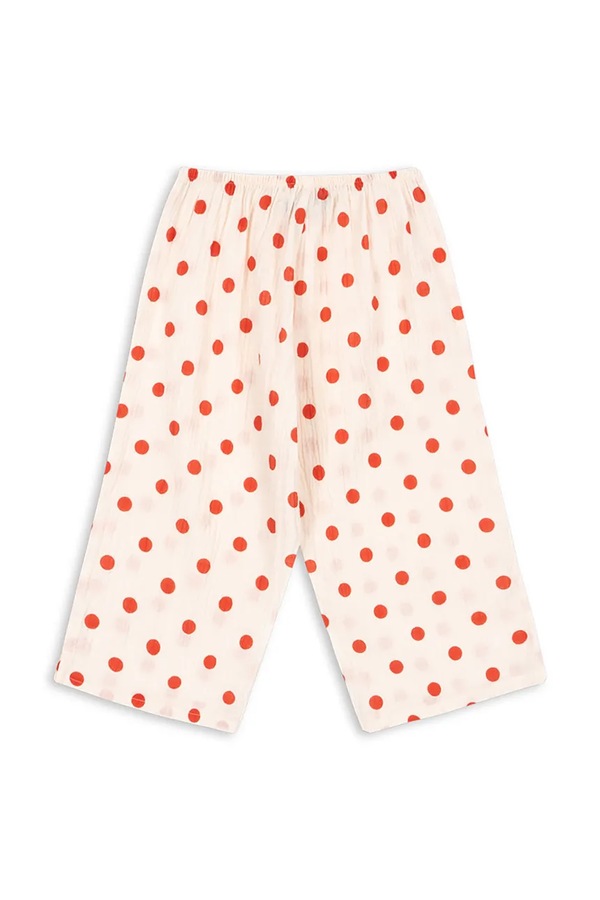 Детские хлопковые брюки Konges Sløjd VIVO PANTS GOTS цвет бежевый фото 2