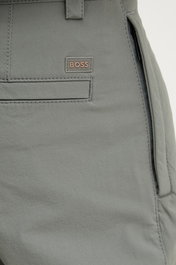 Штани BOSS Orange Chino_ST_DS колір сірий фото 4