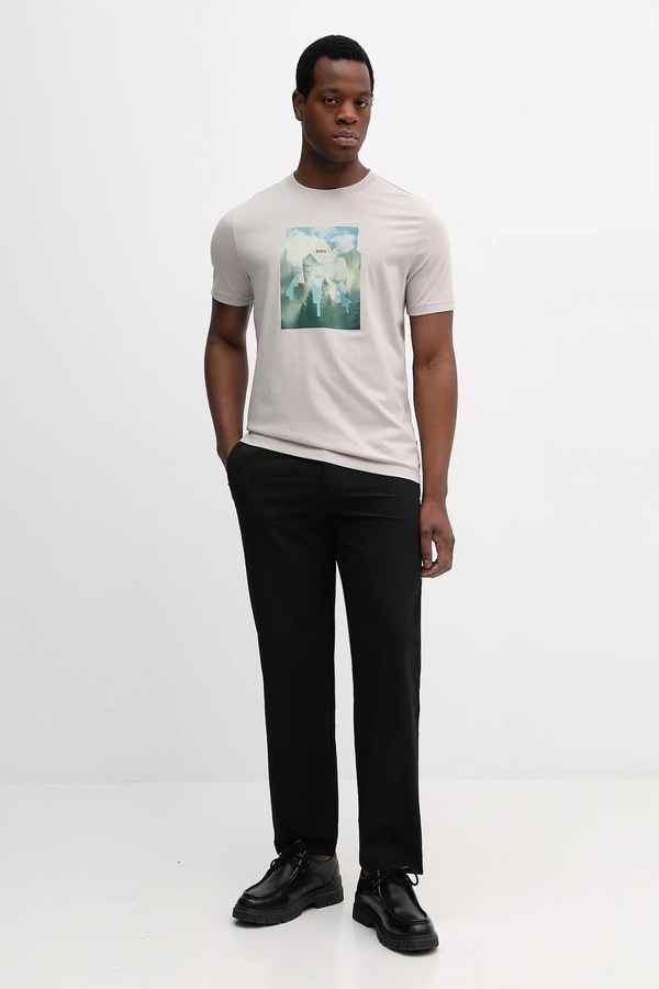 Штани BOSS Orange Chino_ST_DS колір чорний