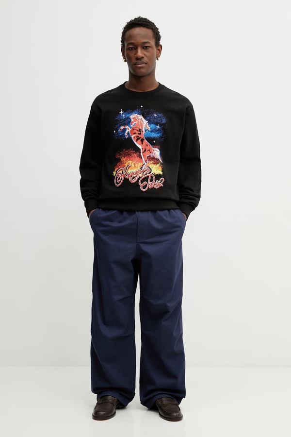 Хлопковые брюки Kenzo цвет синий