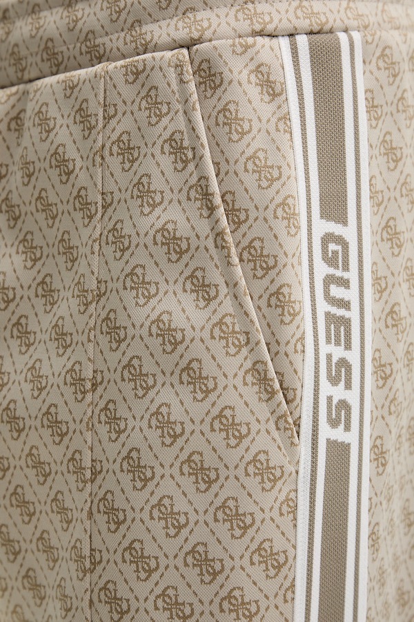 Спортивні штани Guess PARIMO колір бежевий фото 4