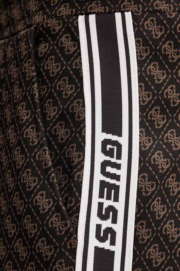 Спортивні штани Guess PARIMO колір коричневий фото 4