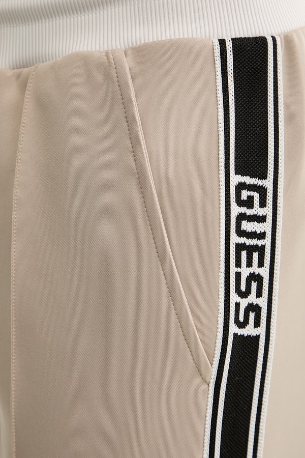 Спортивні штани Guess FULVIO колір бежевий фото 4