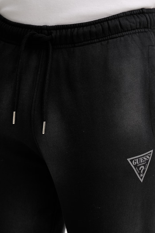 Бавовняні спортивні штани Guess Originals колір чорний фото 4