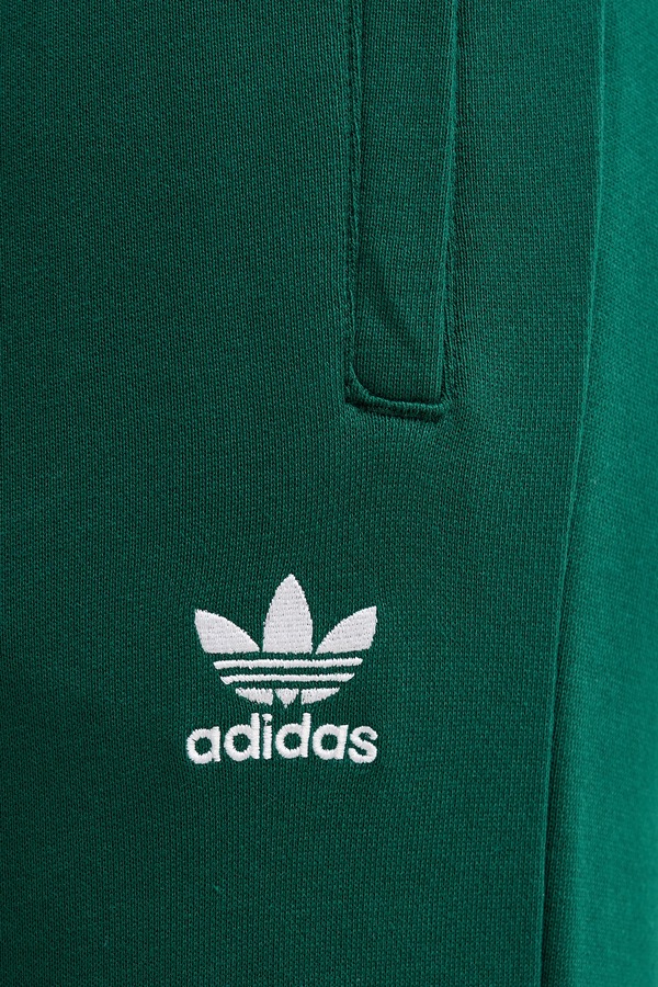 Бавовняні спортивні штани adidas Originals колір зелений фото 4