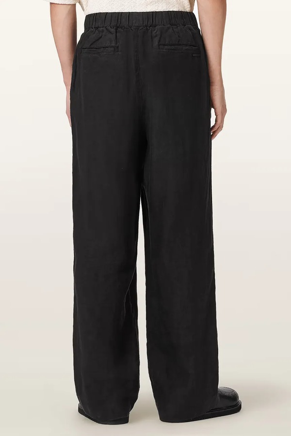 Штани чоловічі лляні AllSaints SHARP колір чорний
