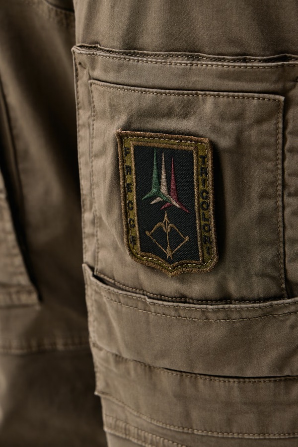 Штани чоловічі Aeronautica Militare колір коричневий фото 4