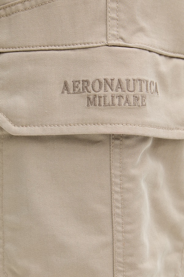 Штани чоловічі Aeronautica Militare колір бежевий фото 4