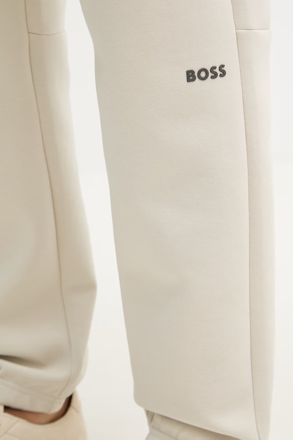 Спортивні штани чоловічі BOSS Green колір бежевий фото 4