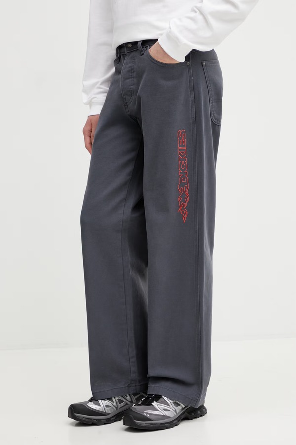 Бавовняні штани Dickies колір сірий