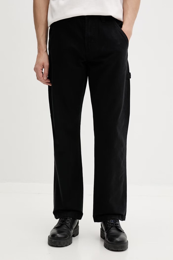 Штани straight чоловічі бавовняні Dickies колір чорний