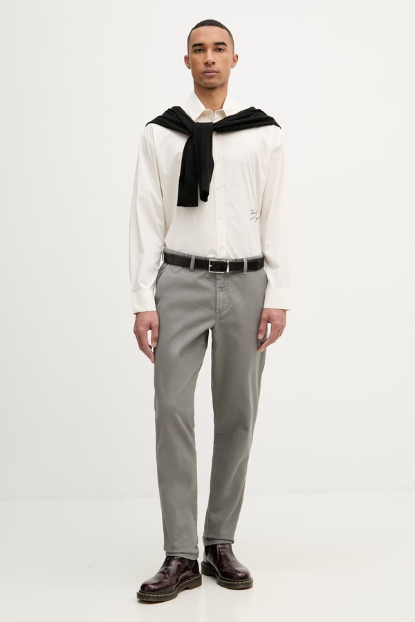 Брюки chinos мужские хлопковые с эластаном United Colors of Benetton цвет серый