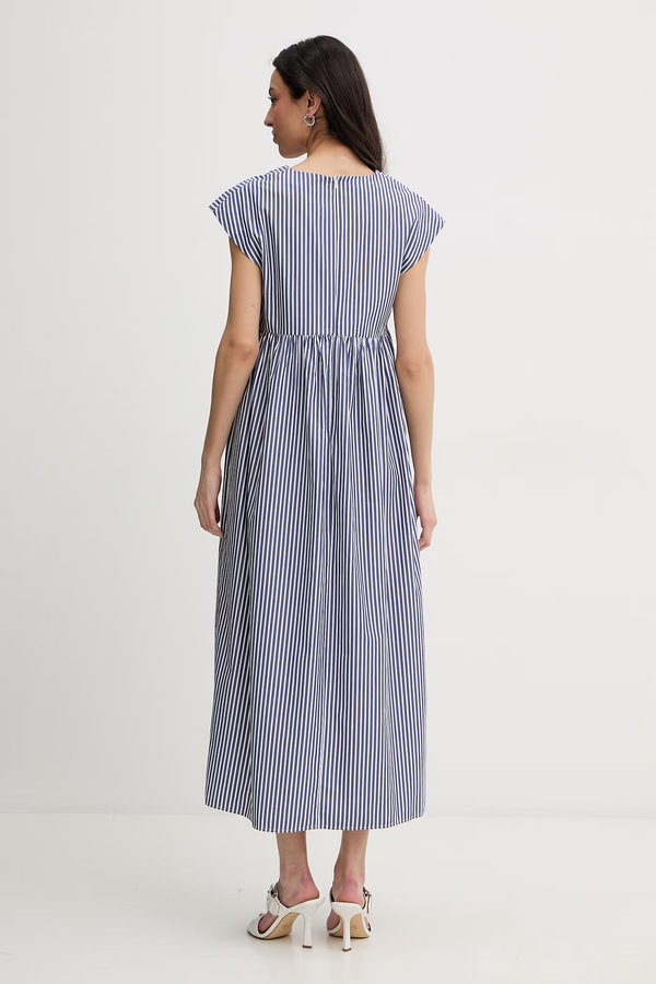 Летняя платье хлопковая Weekend Max Mara MOLO цвет темно-синий фото 2