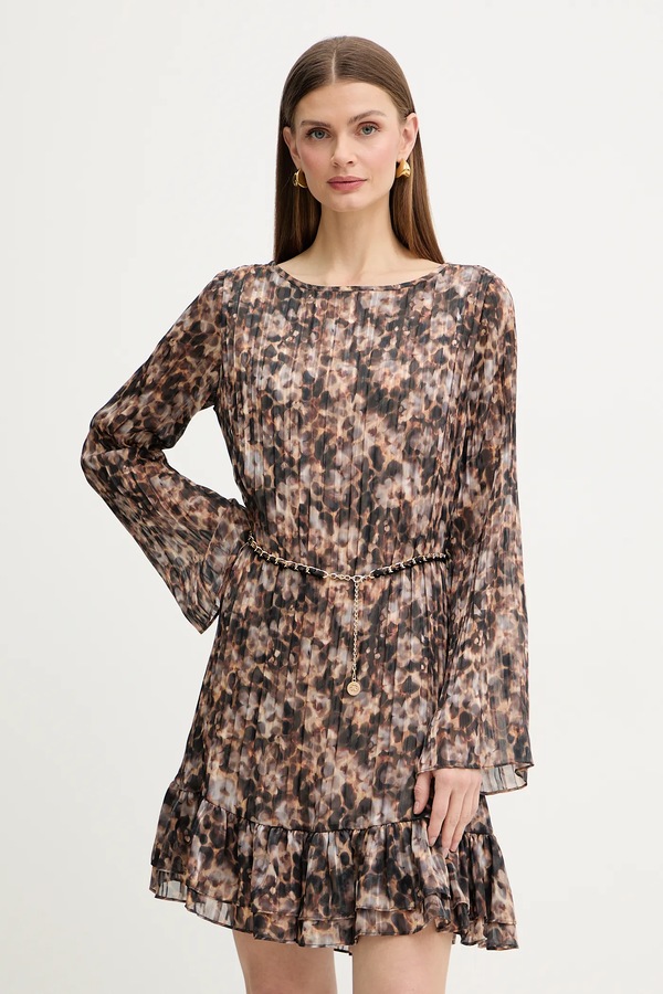 Сукня Guess ILENIA колір коричневий