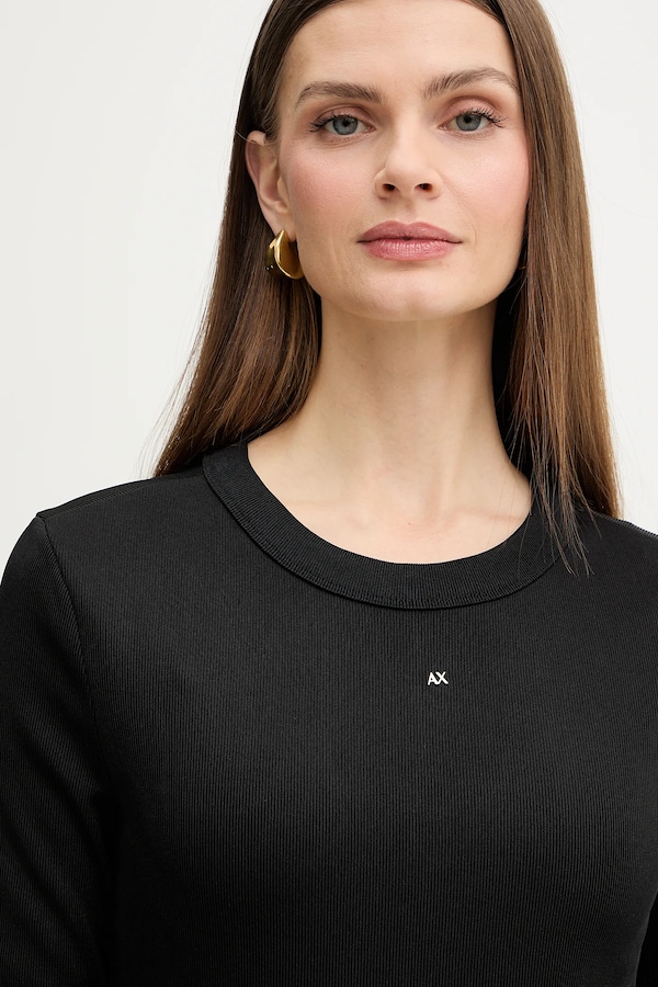 Сукня Armani Exchange колір чорний фото 4