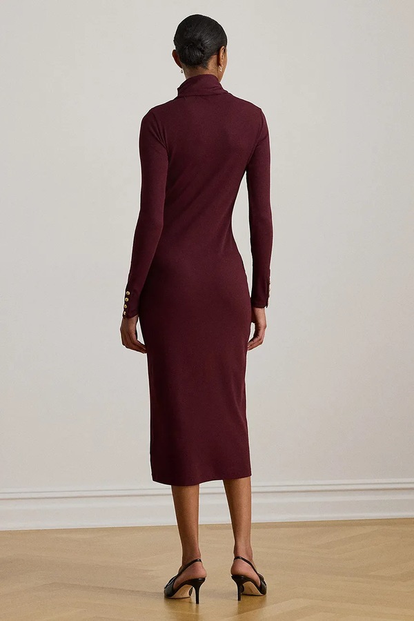 Сукня Lauren Ralph Lauren колір бордовий фото 2