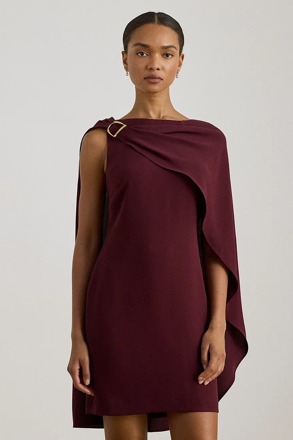 Сукня Lauren Ralph Lauren колір бордовий фото 2