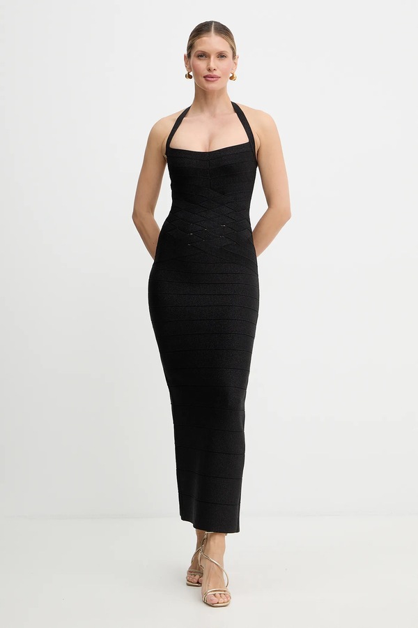 Платье Herve Leger Maxine цвет черный