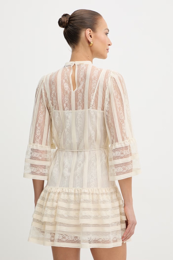 Сукня Twinset babydoll колір бежевий фото 2