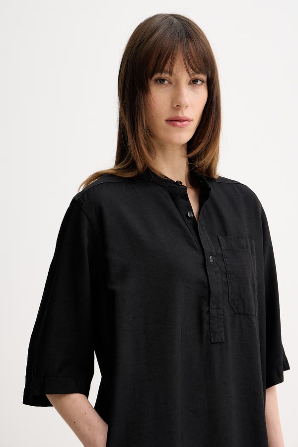 Сукня віскозна G-Star Shirt dress колір чорний фото 4
