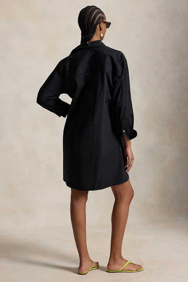 Платье хлопковая Polo Ralph Lauren MW CTN PW-WVN-DRESSES цвет черный