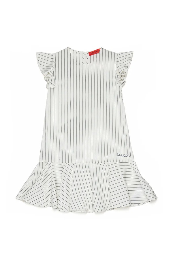 Платье с вискозой Max&Co. MAXD51F DRESS цвет белый