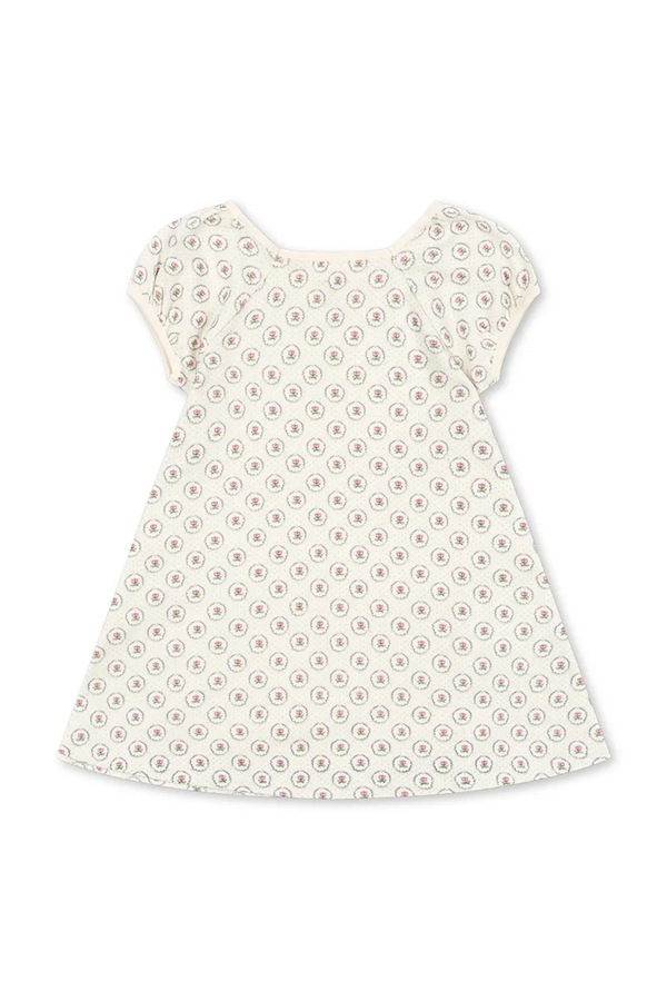 Дитяча бавовняна сукня Konges Sløjd CLASSIC SS DRESS GOTS колір бежевий