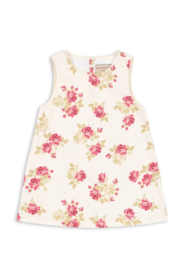 Детская хлопковая платье Konges Sløjd MAGOT DRESS GOTS цвет белый