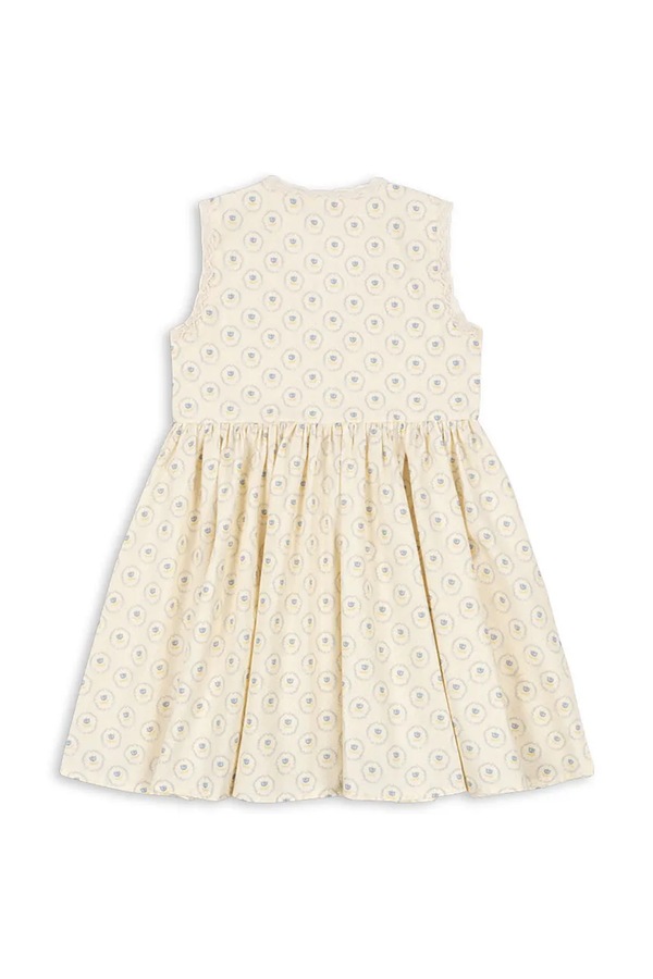 Дитяча бавовняна сукня Konges Sløjd COEUR LACE DRESS GOTS колір бежевий фото 2