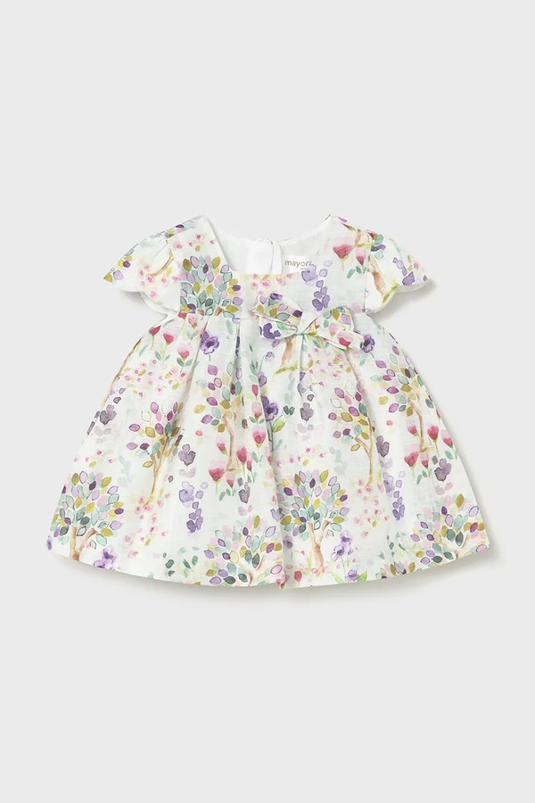Платье из добавлением льна для младенцев Mayoral Newborn