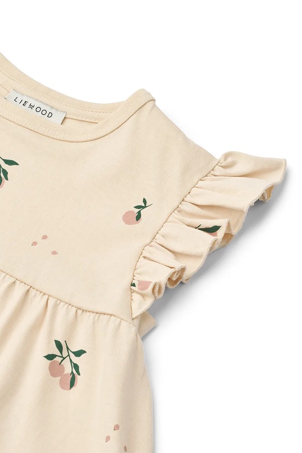 Детская платье Liewood Neveah Printed Dress цвет бежевый