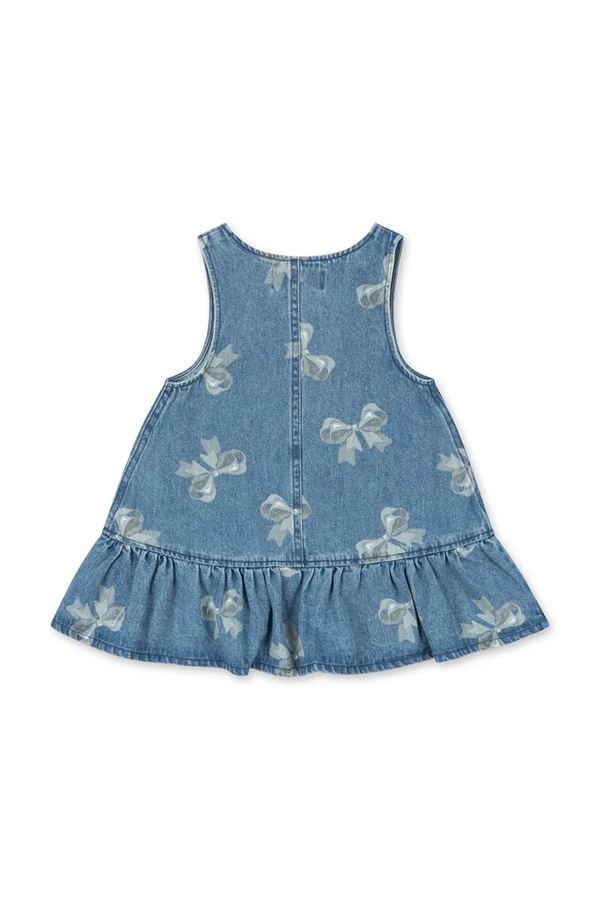 Детская джинсовая платье Konges Sløjd MAGOT FRILL DRESS GOTS цвет синий