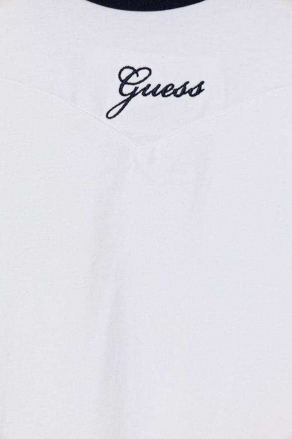 Летняя платье хлопковая с эластаном Guess цвет белый фото 2