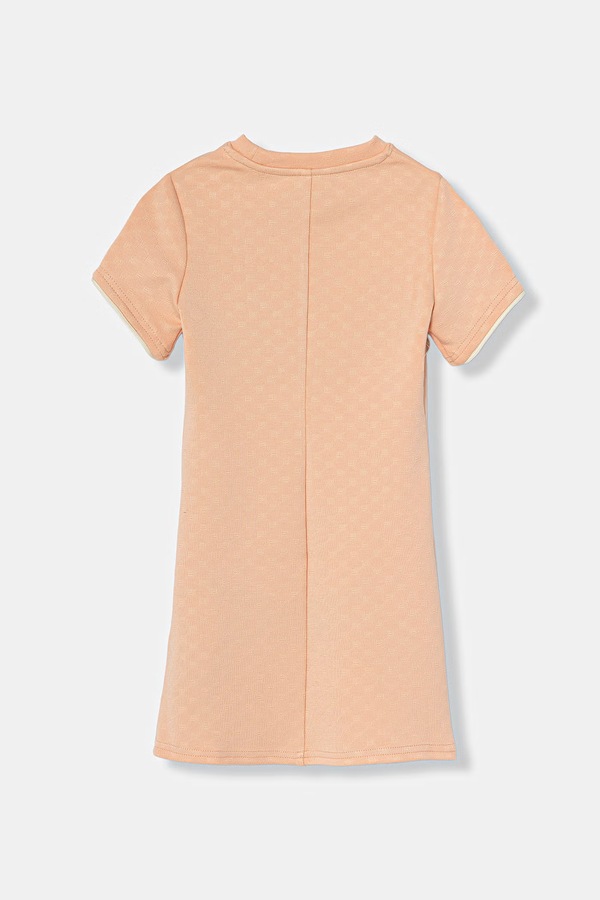 Платье с вискозой Guess цвет оранжевый