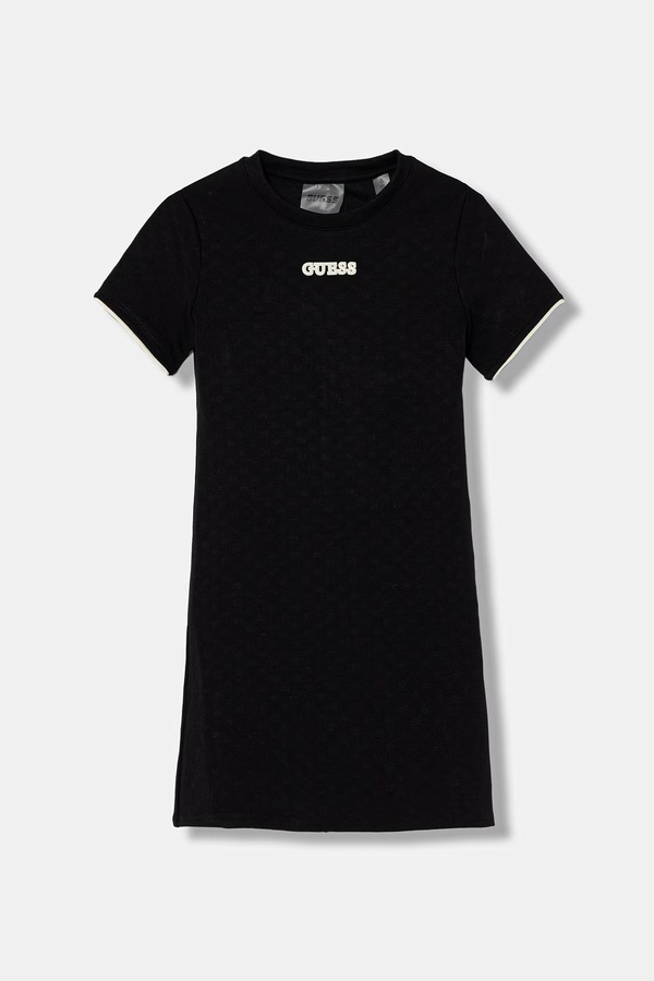 Платье с вискозой Guess цвет черный