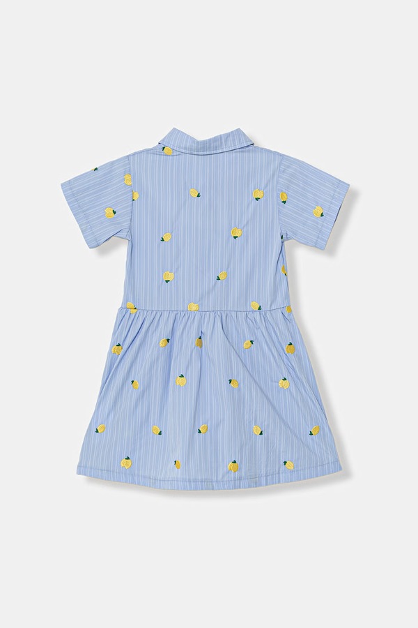 Платье хлопковая Guess цвет голубой