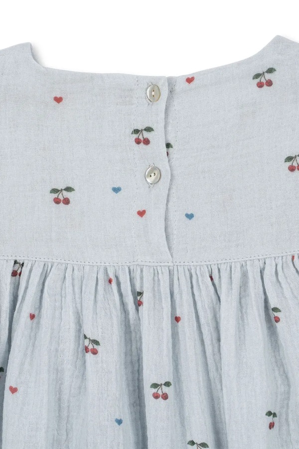 Сукня бавовняна Konges Sløjd COCO DRESS GOTS колір блакитний фото 3