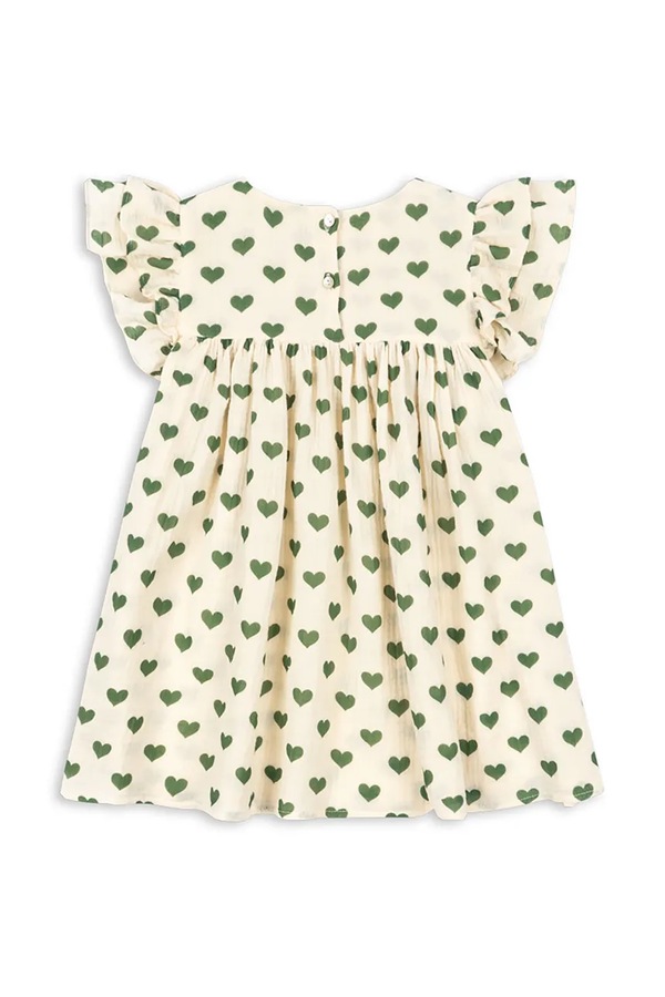 Платье хлопковая Konges Sløjd COCO DRESS GOTS цвет бежевый фото 2