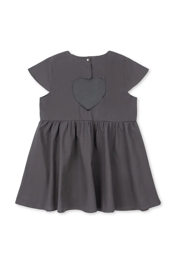 Сукня бавовняна Konges Sløjd HEARLY DRESS GOTS колір сірий фото 2