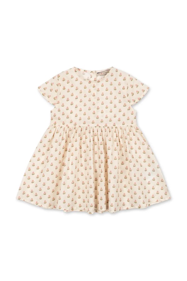 Платье хлопковая Konges Sløjd PACEY DRESS GOTS цвет бежевый
