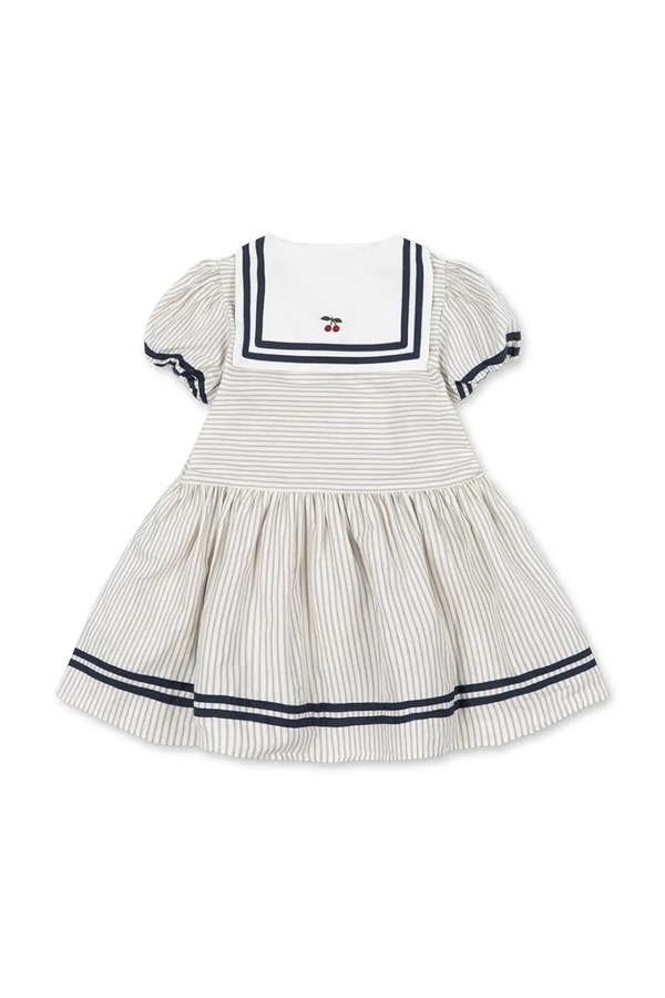Розкльошена сукня бавовняна Konges Sløjd ALLIE SAILOR DRESS GOTS колір білий фото 2